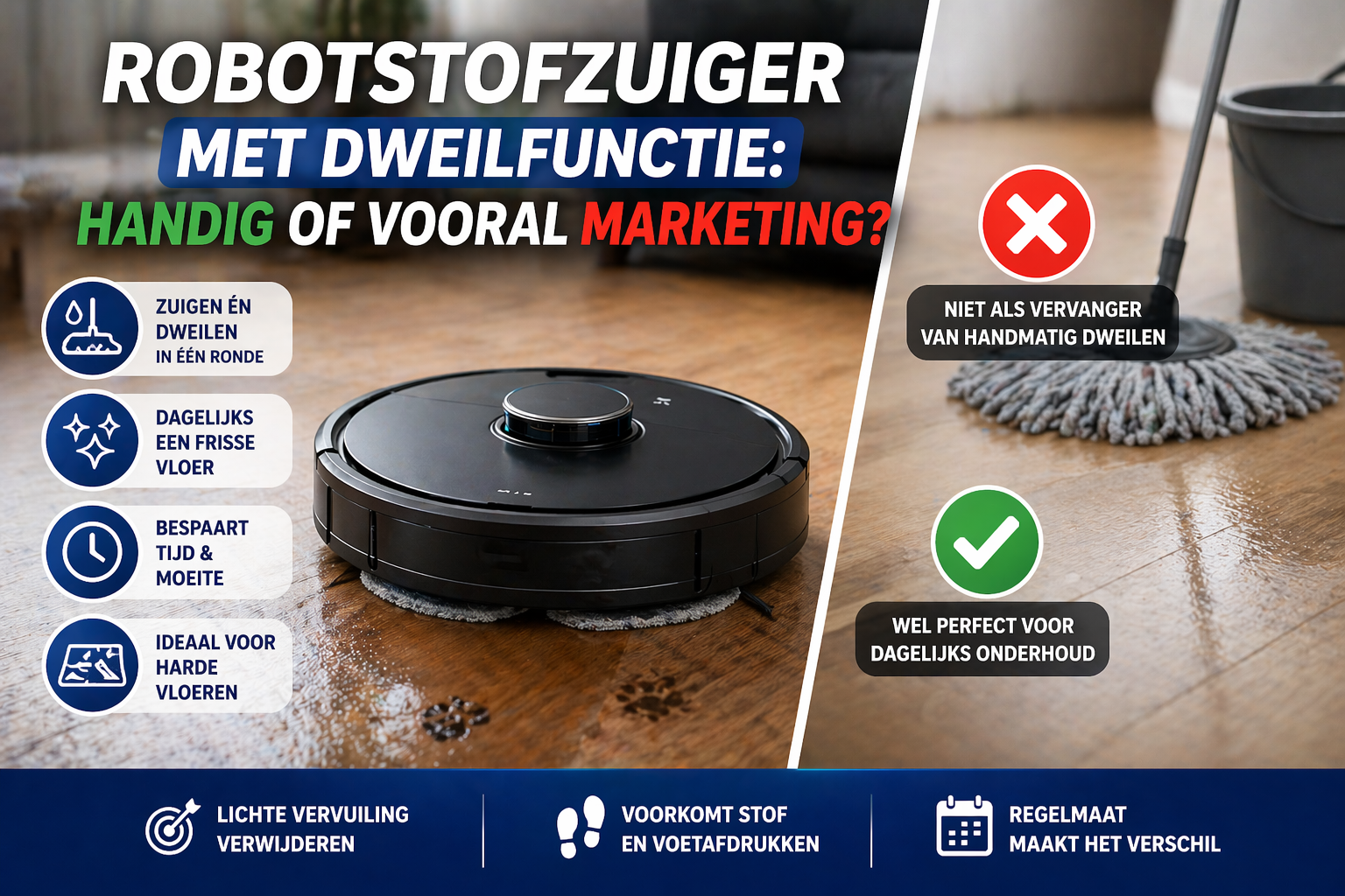 Robotstofzuiger met dweilfunctie: slim of overbodig? | STEGA