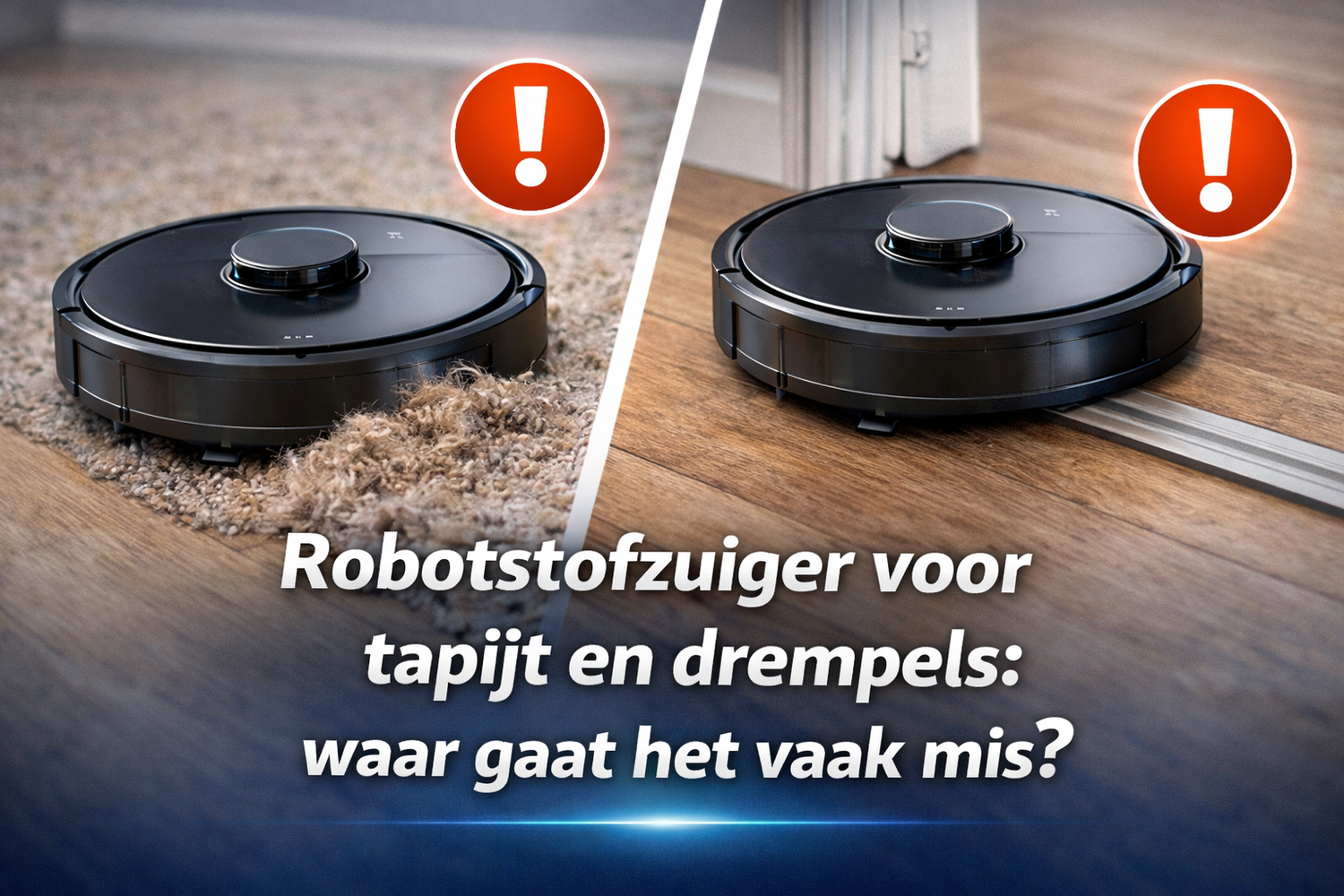 Robotstofzuiger voor tapijt en drempels: waar gaat het vaak mis?