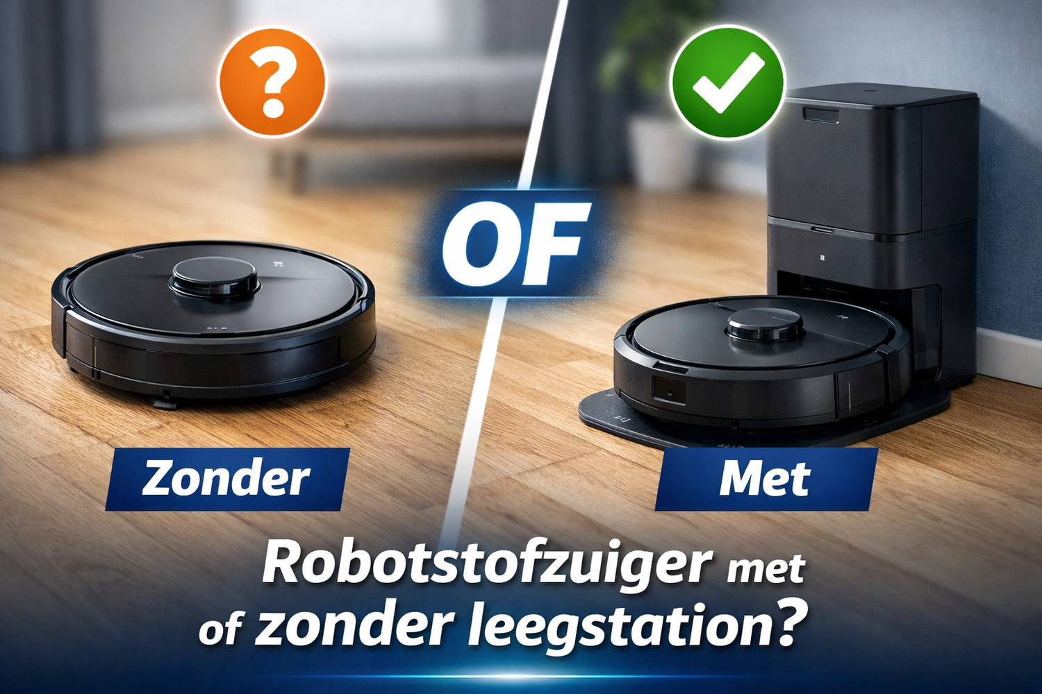 robotstofzuiger met of zonder leegstation?