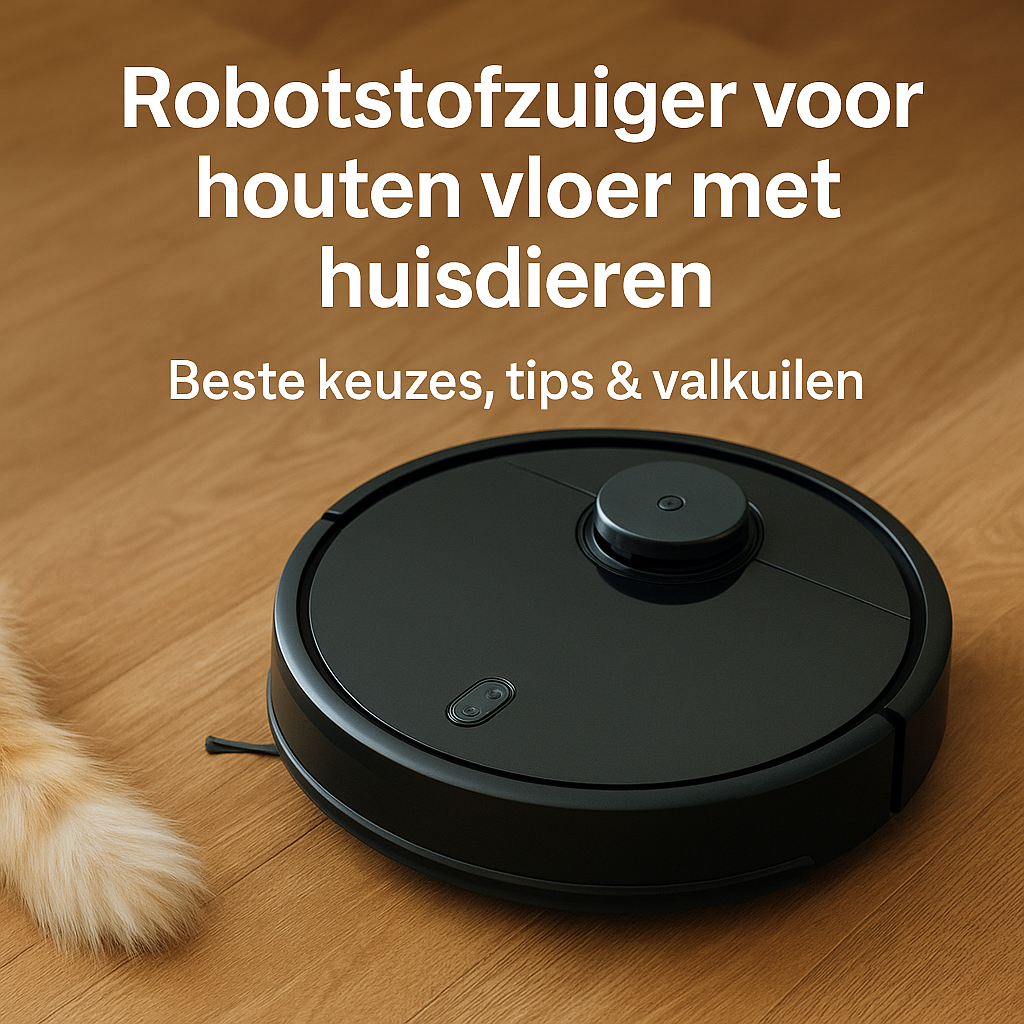 Robotstofzuiger voor houten vloer met huisdieren