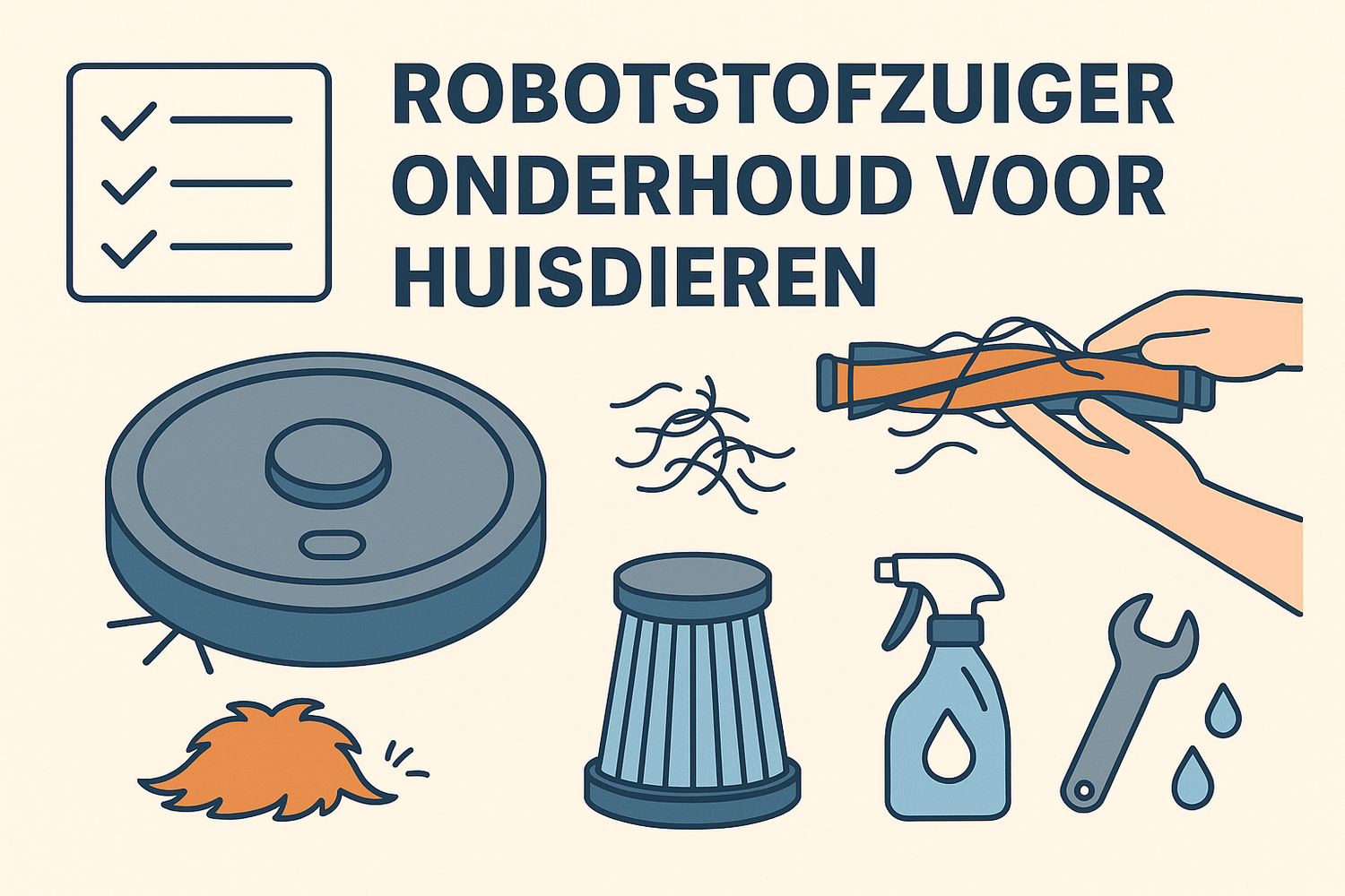 Robotstofzuiger onderhoud voor huisdieren