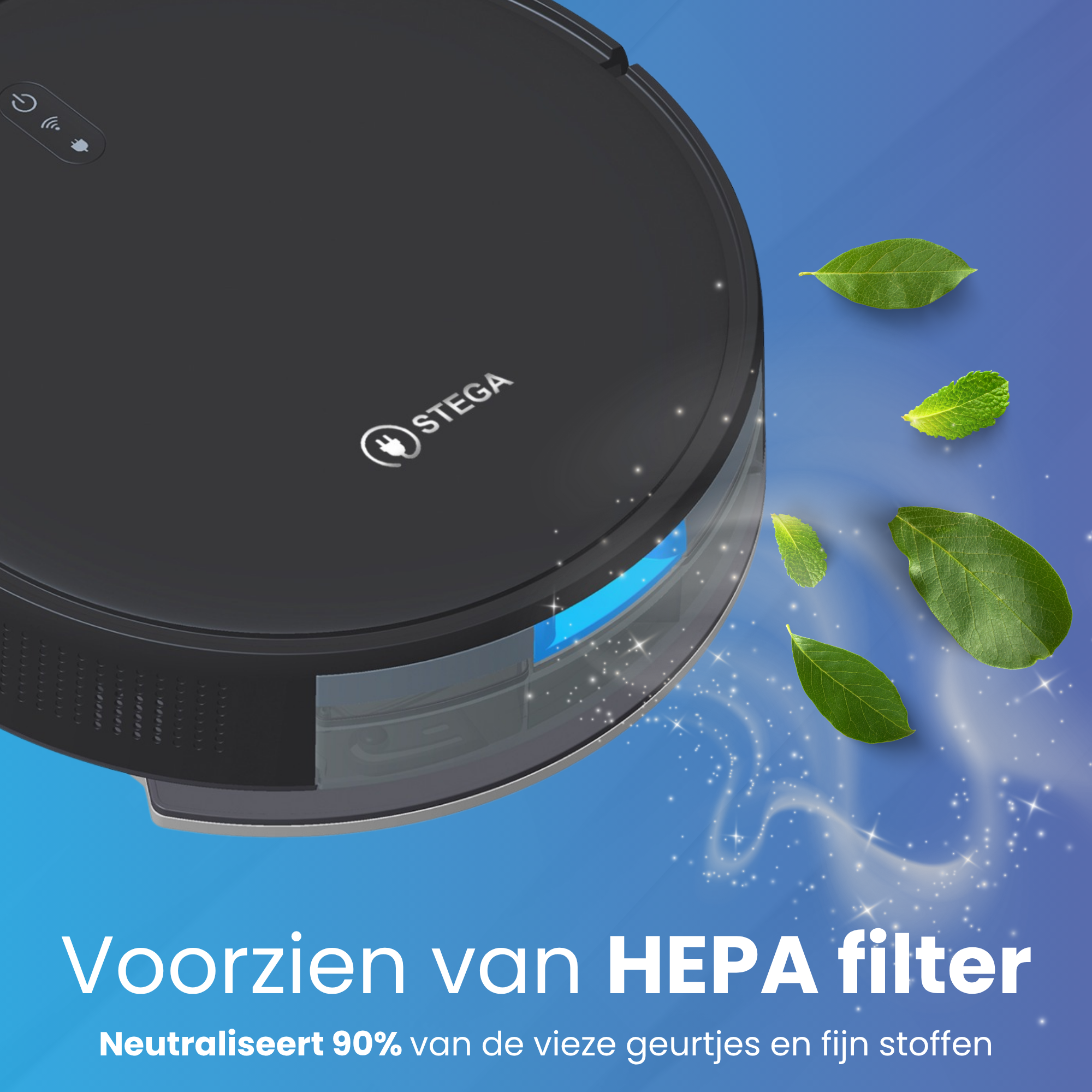 RoboCleaner 1400 - Robotstofzuiger met dweilfunctie