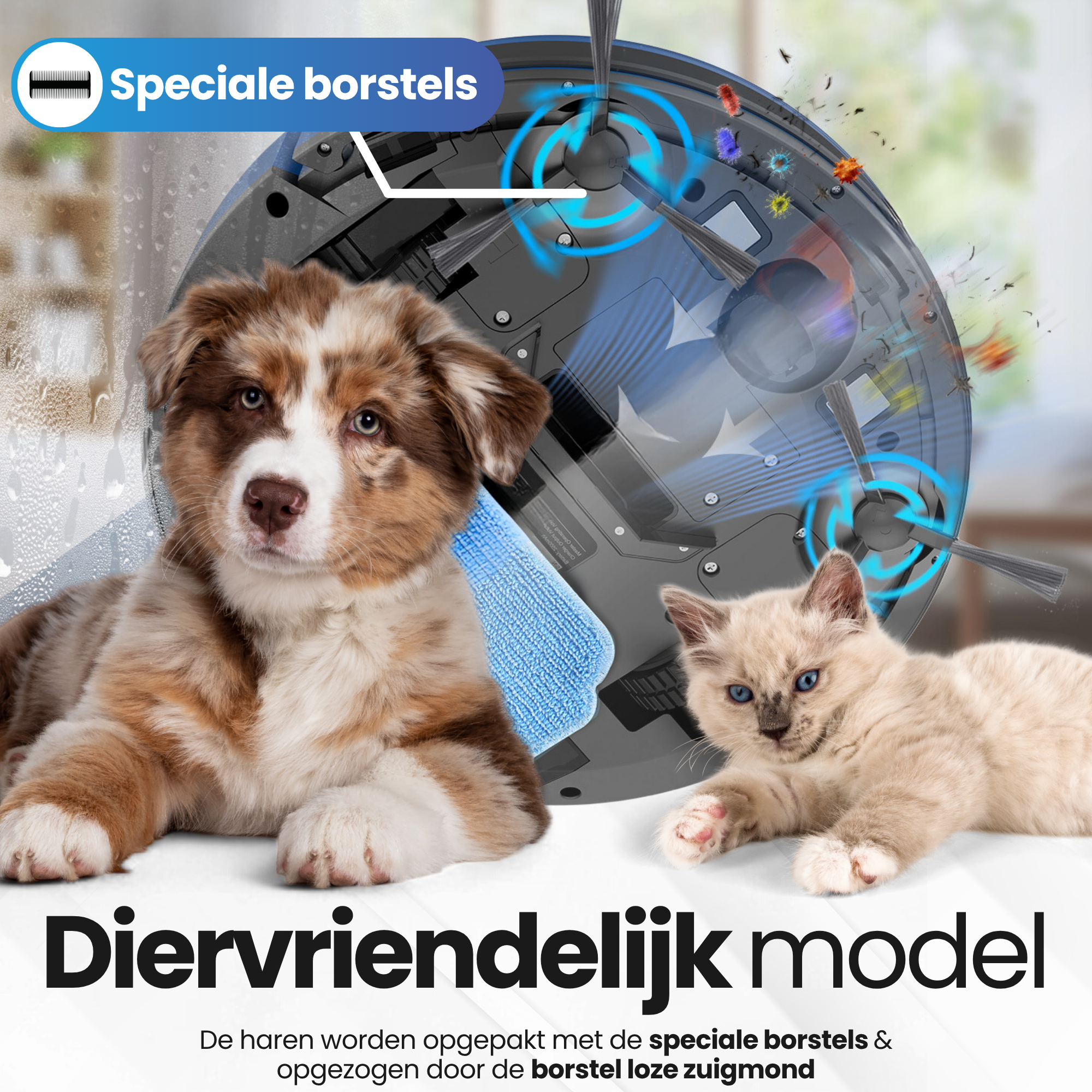 RoboCleaner 1400 - Robotstofzuiger met dweilfunctie